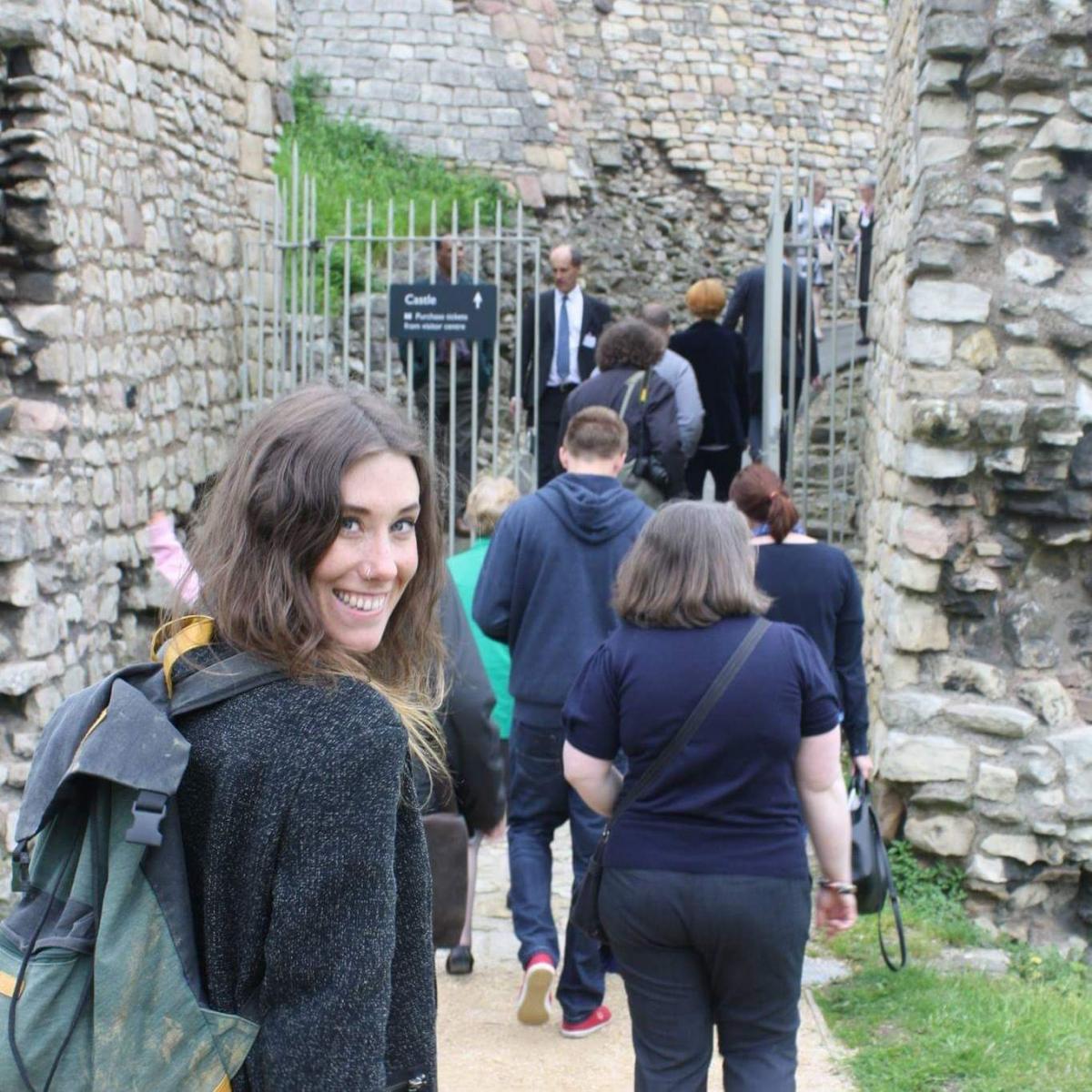Rebecca Hearne out on an archaeology trip