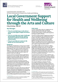 Local Government Support for Health and Wellbeing through the Arts and Culture