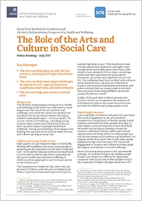 The Role of the Arts and Culture in Social Care