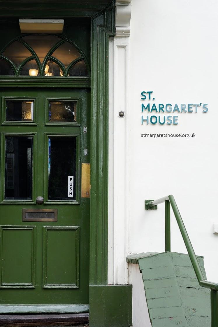 Image of the front door of St Margaret's House in Bethnal Green