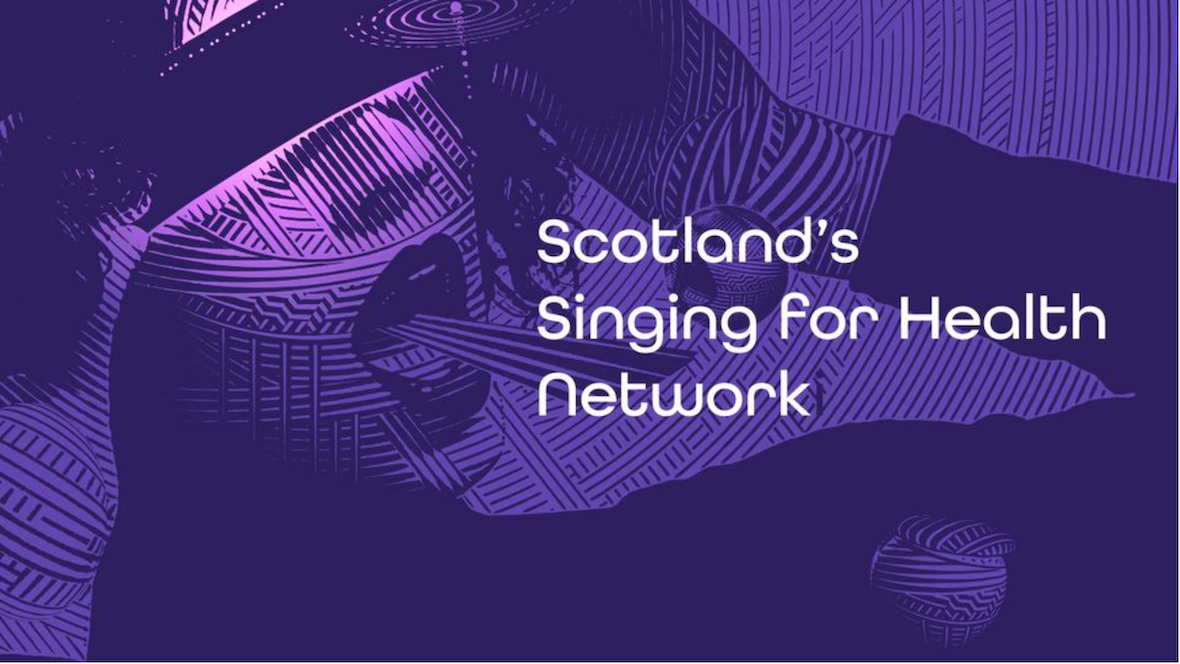 Logo for Scotland's Sining for Health network