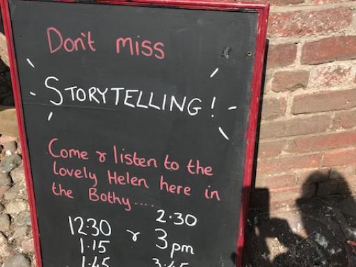 Helen Stewart storytelling at Tatton Park