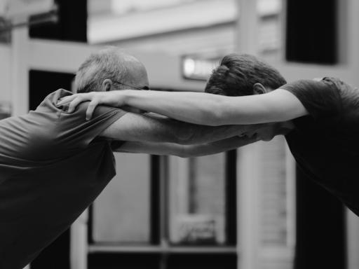 ‘Dads and Sons’ performing at ZoieLogic Dance Theatre’s Headfunk 2019 Photo credit: Matt Pear