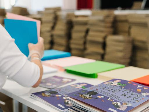 Creative care kits being packed up for Greater Manchester Combined Authority