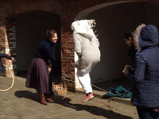 Feels like Home ESOL Group, Barnsley Museums- skipping at Cannon Hall