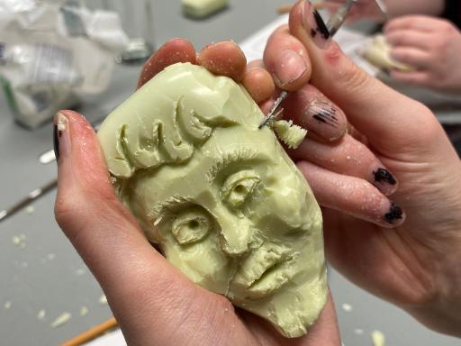 Soap carving face