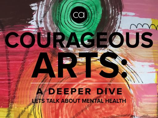 Logo for Courageous Arts' podcast