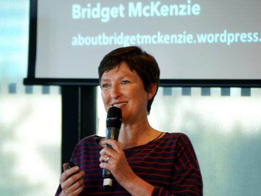 Bridget McKenzie presenting