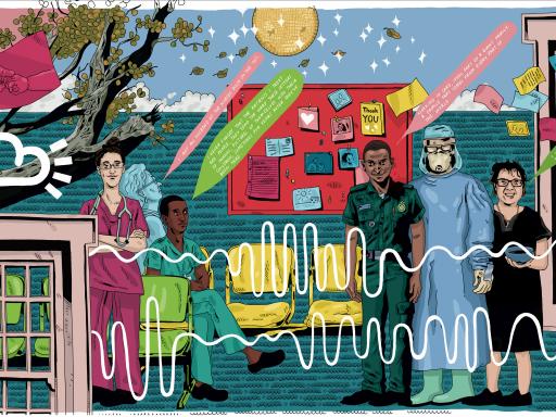 Crucible artwork for Brighton and Sussex University Hospital NHS Trust (BSUH), commissioned as part of Connect, the 3Ts Hospital Redevelopment Public Art Programme.