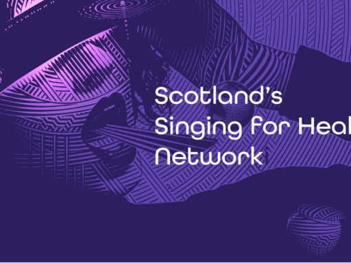 Logo for Scotland's Sining for Health network