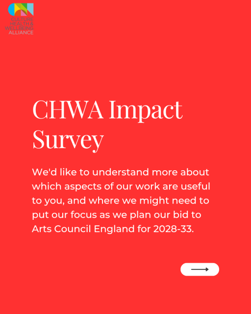 white text on a bright red background